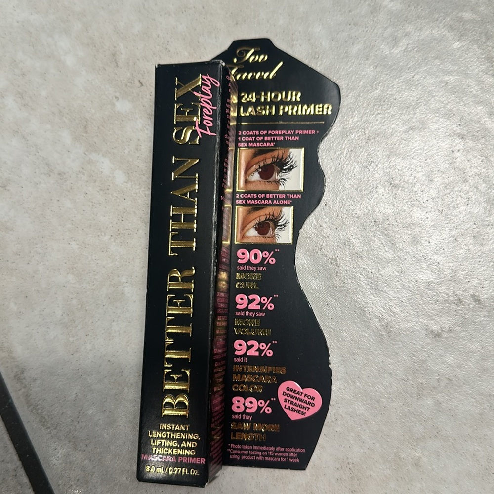NEW Too Faced Better Than Sex Foreplay Mascara Lash Primer - Picture 2 of 7